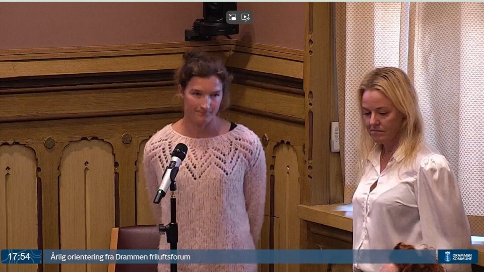 Bilde: Presentasjon i Hovedutvalgsmøte