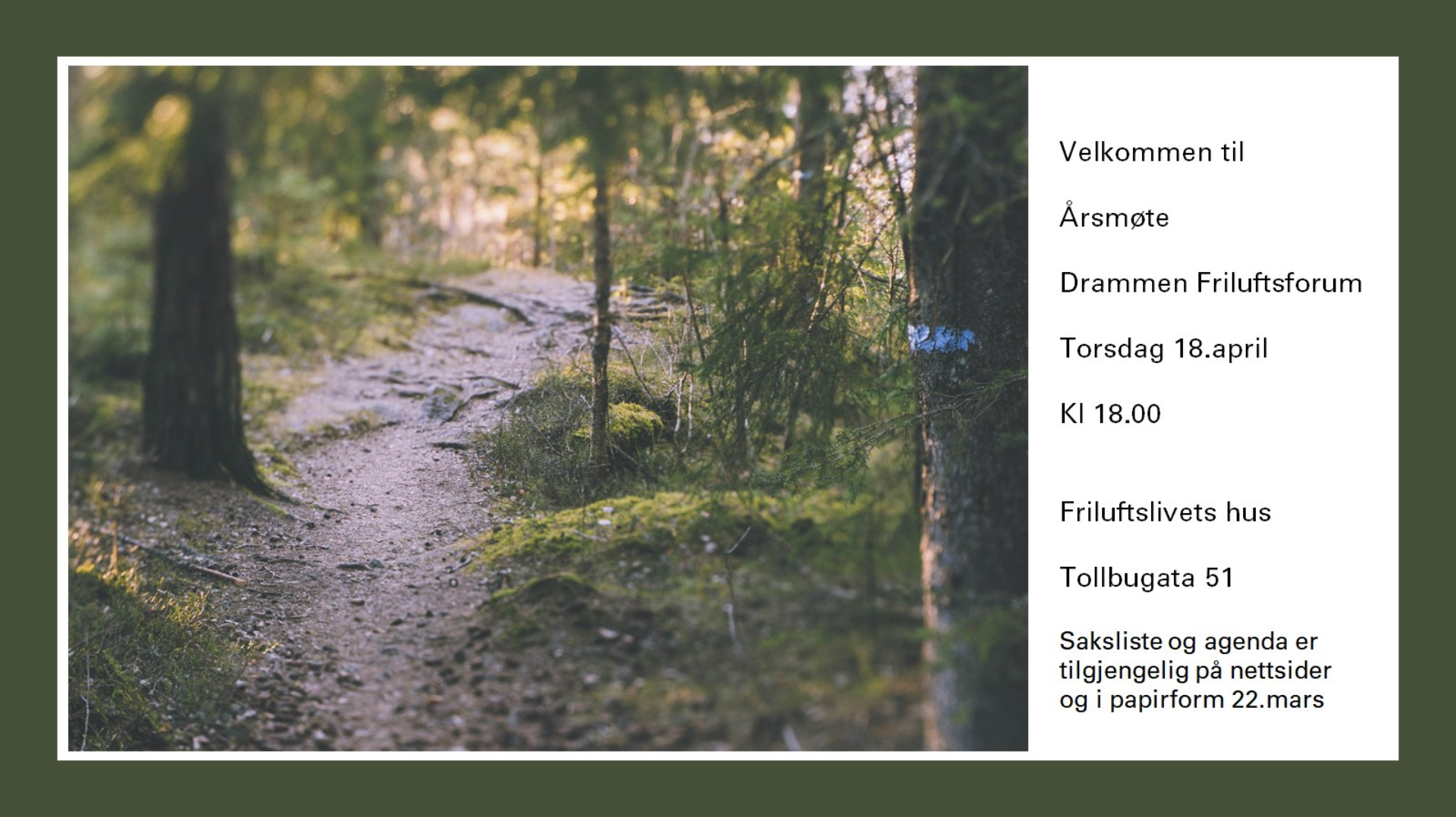 Bilde: Velkommen til årsmøte