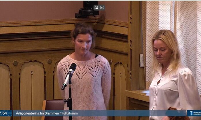 Bilde: Presentasjon i Hovedutvalgsmøte